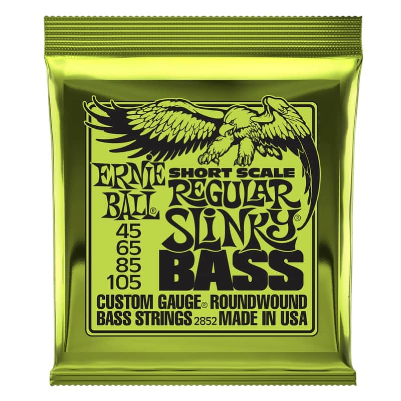 Ernie Ball Regular Slinky Nickel Wound Short Scale Bass Strings - Gauges .045, .065, .085, .105 image 1