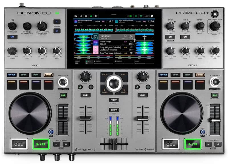 Denon DJ PRIME GO+ Ultra-Portable Battery-Powered Standalone DJ Controller image 1