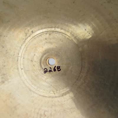 Zildjian A Custom 20" Flat Top Ride Cymbal 2268 Grams Good Condition image 8