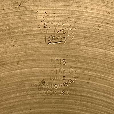 9" Zildjian A 1940s 1st / 2nd / Pre-Trans Stamp Splash Cymbal 190g image 4