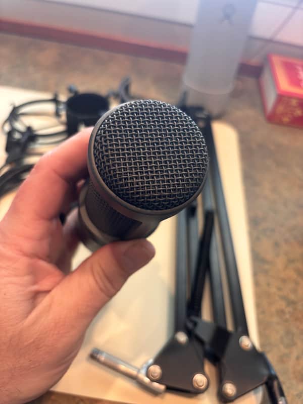Audio-Technica AT2020USB+PK Podcast Bundle 2022 - Present - Black image 1