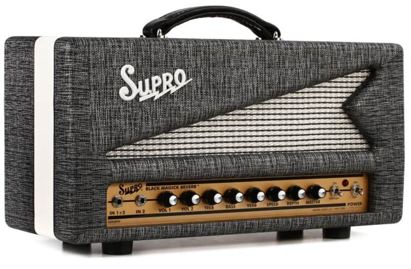 Supro 1696RTH Black Magick Reverb 25-watt Class A Tube Head (BlackMagickRHd2) image 1