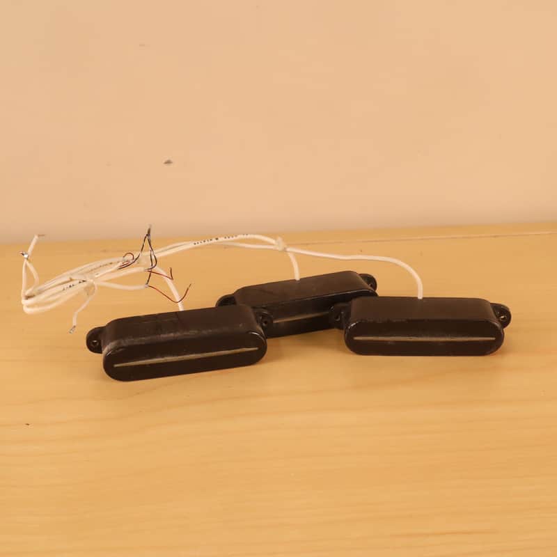 70’s Bill Lawrence L-250 Rail Strat Guitar Pickup Black Set HOLY GRAIL image 1