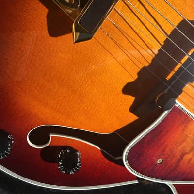 HERITAGE SWEET 16 ARCHTOP "THE LAST ONE" VINTAGE WINE BURST GUITAR image 5