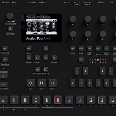 ELEKTRON ANALOG FOUR MKII BLACK : BRAND NEW :  [DETROIT MODULAR]