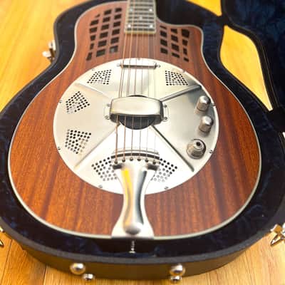 National Reso-Phonic Reso Rocket WB (Wood Body) 2023 Mahogany w/ Hotplate - IN STOCK NOW! image 5