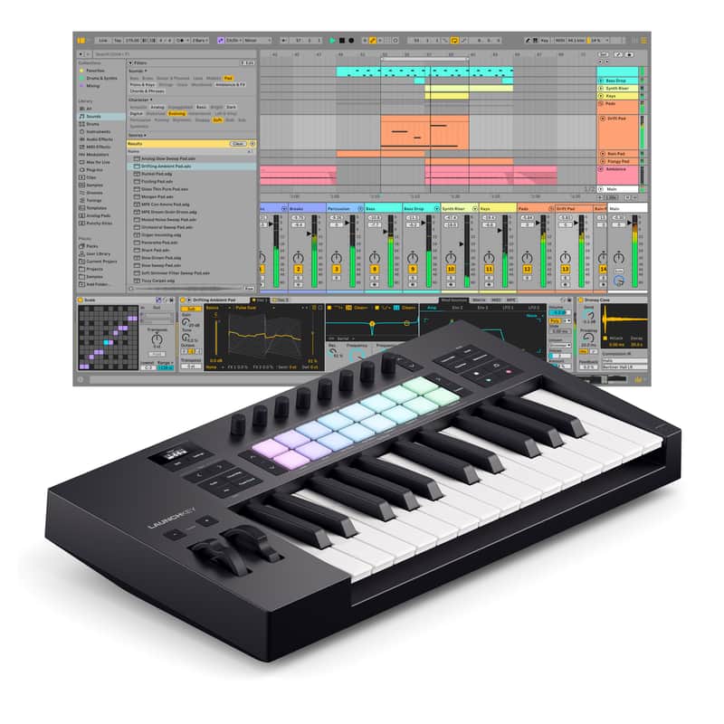 2025 Ableton Ableton Live 12 with Launchkey 25 Mk4 Bundle Stan…