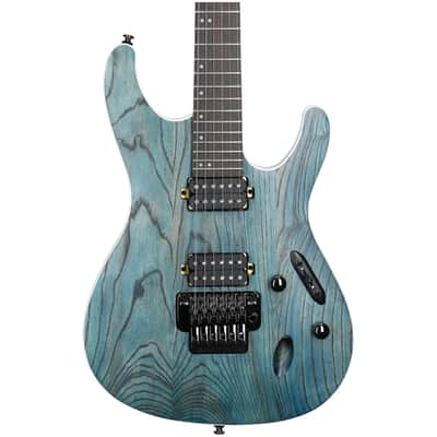 Ibanez S520AH Electric Guitar, Cosmic Blue Stained Flat image 4