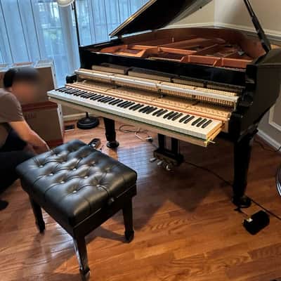 Young Chang Pramberger PG-157 Baby Grand Piano Early 2000's - Gloss Black image 8
