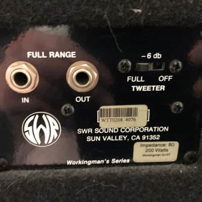 SWR 1 x15 speaker cab Black image 3