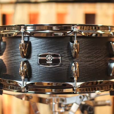 Yamaha 14x5.5 Live Custom Hybrid Oak Uzu Charcoal Sunburst Snare Drum image 1