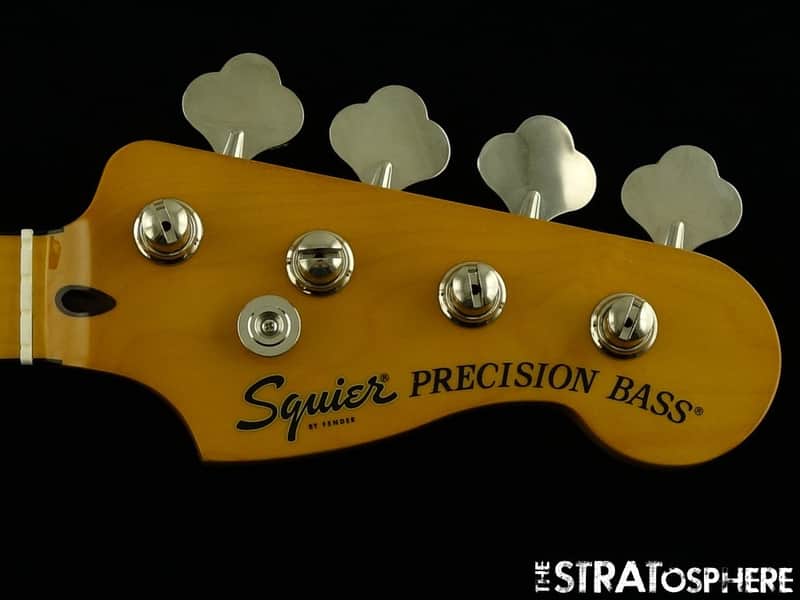 Fender Squier Classic Vibe 70s Precision P Bass NECK &TUNERS Maple Block Inlays. image 1