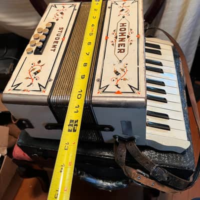 hohner student accordion. see details white image 13