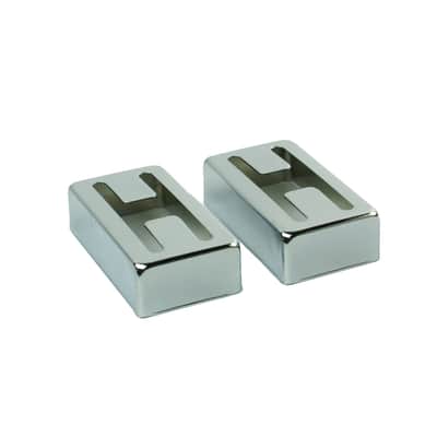 H hole Humbucker covers for Gretsch Filtertron style pickup ,chrome ,1 pair image 3