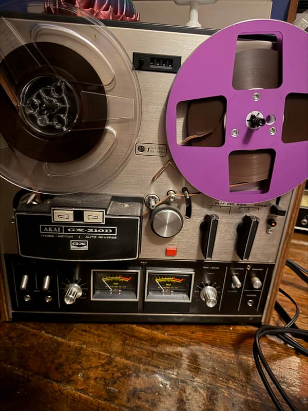 Akai GX-210D 1/4" 4-Track 2-Channel Tape Recorder 1973 - 1977 - Silver image 1