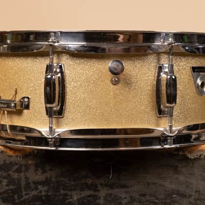 1970s Ludwig 5x14 Standard Silver Mist Snare Drum image 8