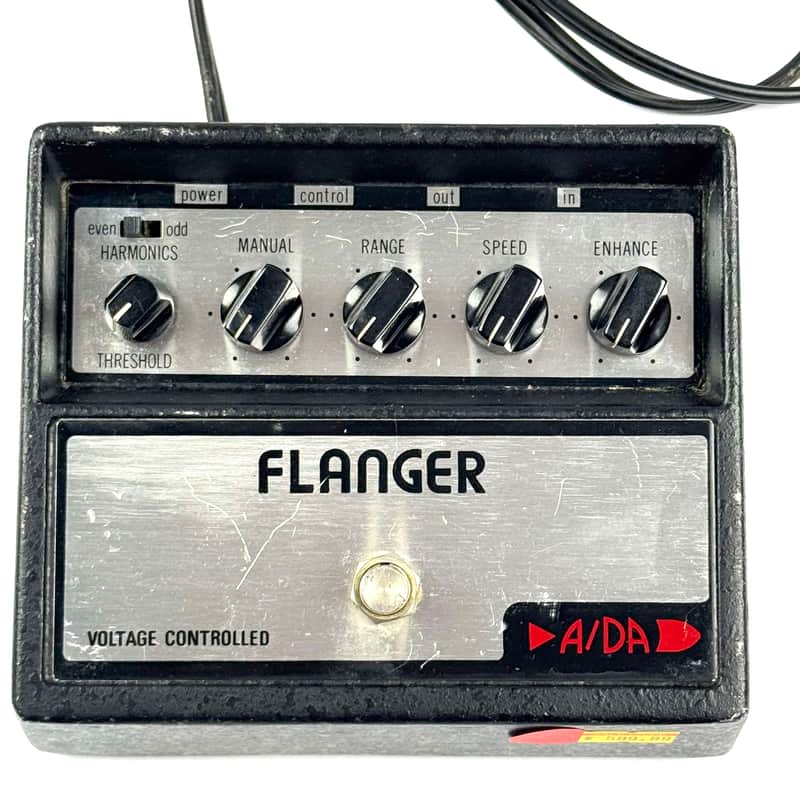 A/DA Flanger 1980s - Silver Original with power cord.With a foot pedal, you can change speeds like a Leslie! image 1