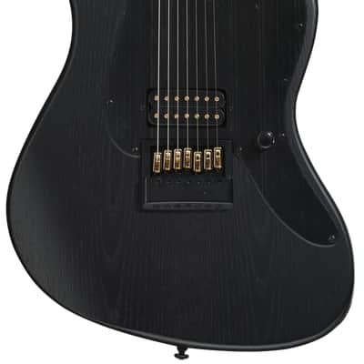 ESP LTD Alex Wade XJ Signature 7-string Baritone Electric Guitar - Black Satin image 2
