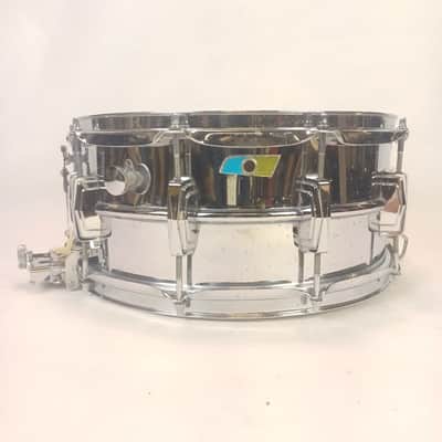 *Ludwig 70s 6.5x14" Super-Sensitive #411 Snare Drum Blue/Olive Badge USA Chrome* image 1