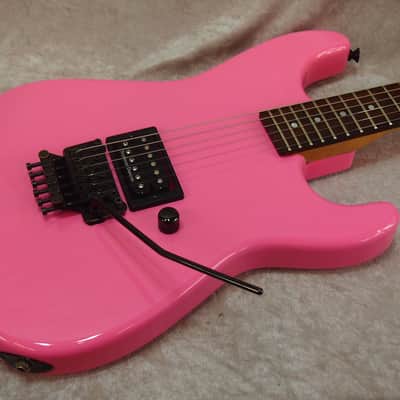 1988 USA Jackson San Dimas guitar Bubble Gum Pink w/ Duncan Custom 5 & case image 1