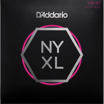D'Addario NYXL0942 NYXL Super Light Nickel Electric Guitar Strings, 9-42 image 1