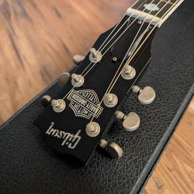 1994 Gibson J-185 Harley Davidson Limited Edition Jumbo Acoustic Guitar #724 EXCELLENT W/OHSC image 10
