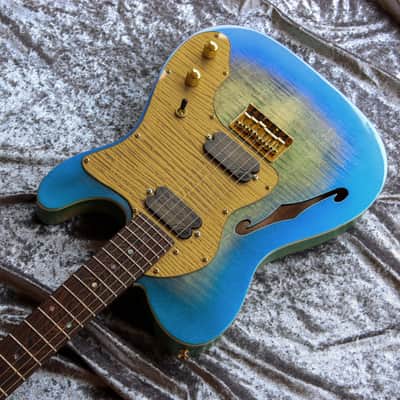 GB Liuteria Traditional tele green chameleon image 19