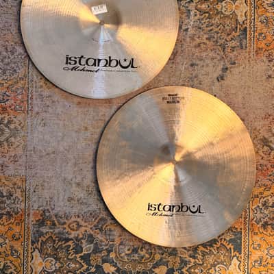Rare Istanbul Mehmet TRADITIONAL 16” Hihats DARK WARM HUGE Tone! 1412 1582 g Beautiful! image 2