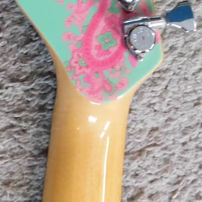 2006 Wilkins WRTS Pre-Production S-Style Electric Guitar  Pink Paisley ! image 8