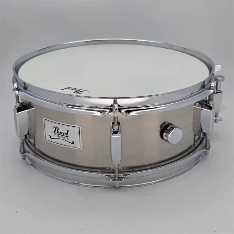 Used Pearl Steel Snare Drum 13x5 - Good image 1
