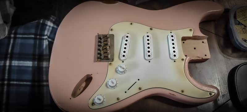 Fender Stratocaster Med/Hvy Relic Hyper-realistic pickguard. image 1