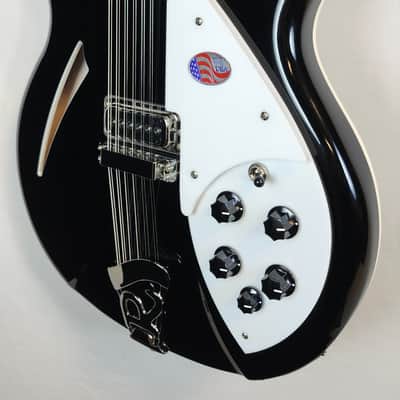 Rickenbacker 360 Jetglo 12-String Semi-Hollow Guitar, Stereo, HSC image 6