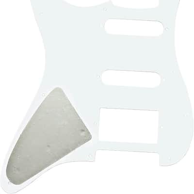 Electric Guitar Pickguard 3 Ply 11 holes 2 Single Pickup 1 Humbucker Pickup SSH Compatible with Strat Style Modern Guitar Parts Replacement(White) image 2