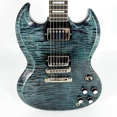 2024 Gibson Custom Shop Made to Measure SG Custom Handpicked Top - Nordic Blue image 5