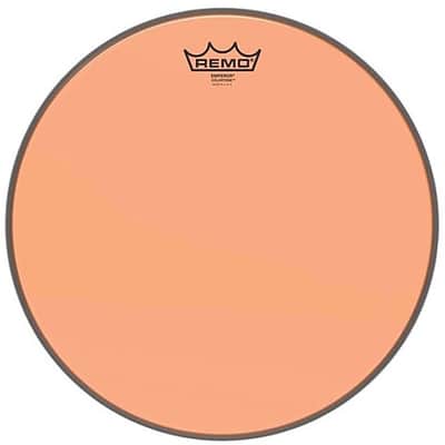 Remo Colortone Emperor Clear BE-0318-CT-OG 18" Orange Tom Head image 1