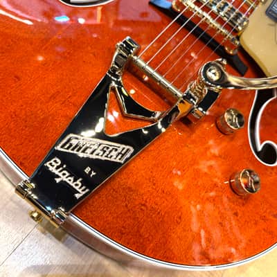 Gretsch 6120 Nashville Hollow Body with String-Thru Bigsby and Gold Hardware 2025 - Orange Stain image 9