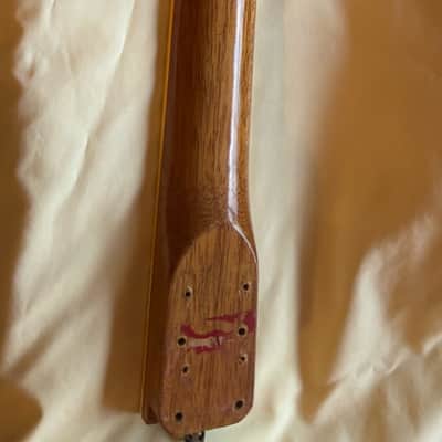 Vintage  Teisco HEIT Deluxe Solid Body Neck 1960's - Natural and Red image 2