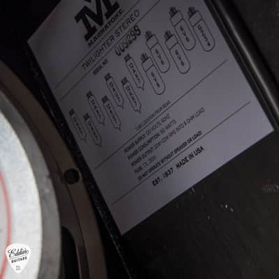 Magnatone Eddie's Exclusive Twilighter 2x12 Stereo Combo - Plum & Vanilla Bronco #9298 image 7