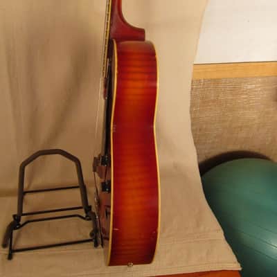 Silvertone 708 1940's - red sunburst with pickup image 10