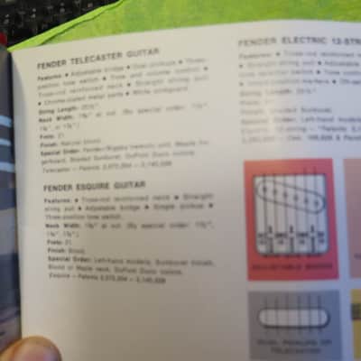 vintage 1968 Fender catalog ON THE GO 45 p. booklet stratocaster telecaster pedal steel amplifiers banjoes accessories paper case candy image 6