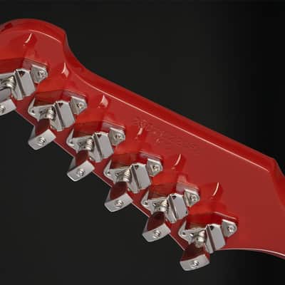 Epiphone Inspired by Gibson Custom 1963 Firebird V with Maestro Vibrola in Ember Red with Case image 5