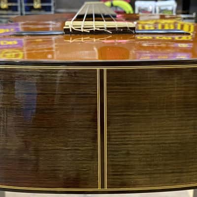 M. Horabe Model 35 Natural Gloss Finish Classical Nylon-String Acoustic Guitar with Case & Cover image 5