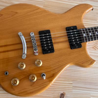 Morris Double Cutaway HH Alembic Clone 1970s 1980s - Natural Transparent in Excellent Condition with Brown Vinylex Gigbag image 3