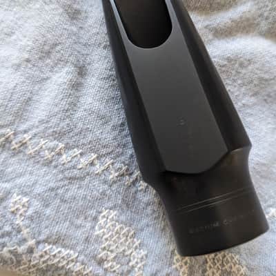 Meyer alto saxophone mouthpiece, 6M, Eric Falcon reface - hard rubber, 1980s image 2