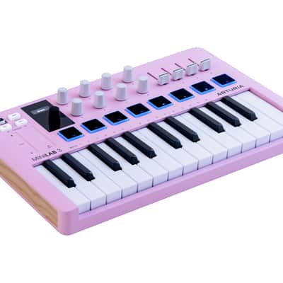 Arturia MiniLab 3 MIDI Keyboard Controller (Rose Quartz) image 2