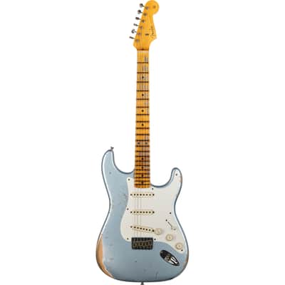 Fender Custom Shop 1956 Hardtail Strat Heavy Relic - Faded Blue Ice Metallic image 4