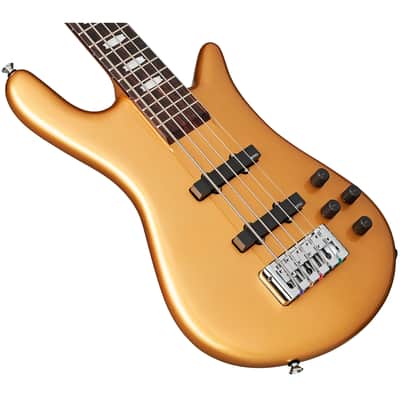 Spector Euro 5 Classic Bass Guitar - Metallic Gold Gloss image 5