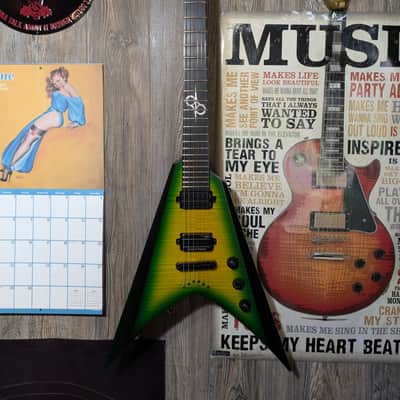Solar Guitars V2.6LB 2023 - Lime Burst Matte image 1