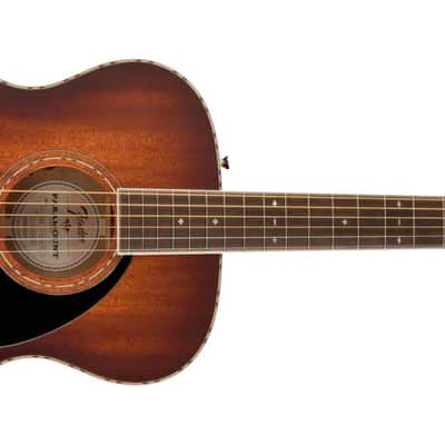 Fender Paramount PO-220E Orchestra, All Mahogany, Ovangkol Fingerboard, Aged Cognac Burst image 3