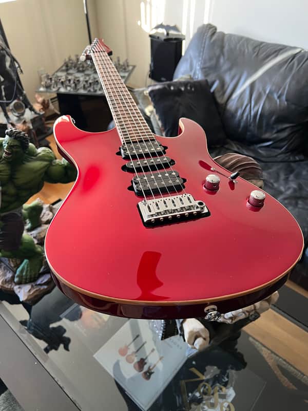 Suhr Custom Modern Carved Top Candy Apple Red image 1